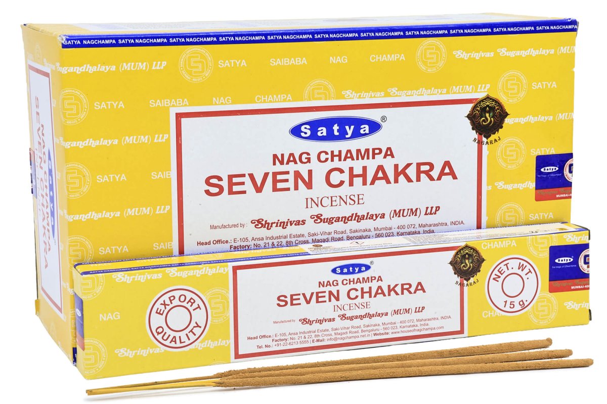 Encens Satya Sept Chakras 12x15g