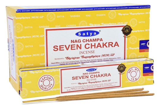 Encens Satya Sept Chakras 12x15g
