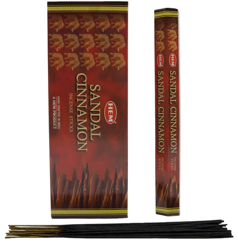 Encens HEM Santal Cannelle 6x20g