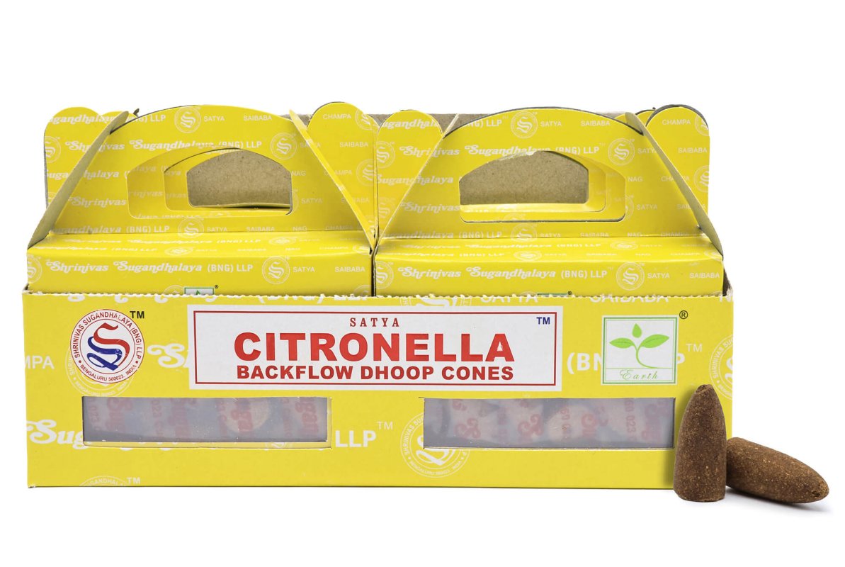 Backflow Cônes Satya Citronnelle 6pcs