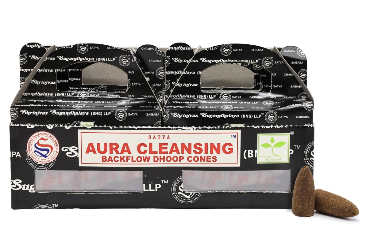 Backflow Cônes Satya Aura Cleansing 6pcs