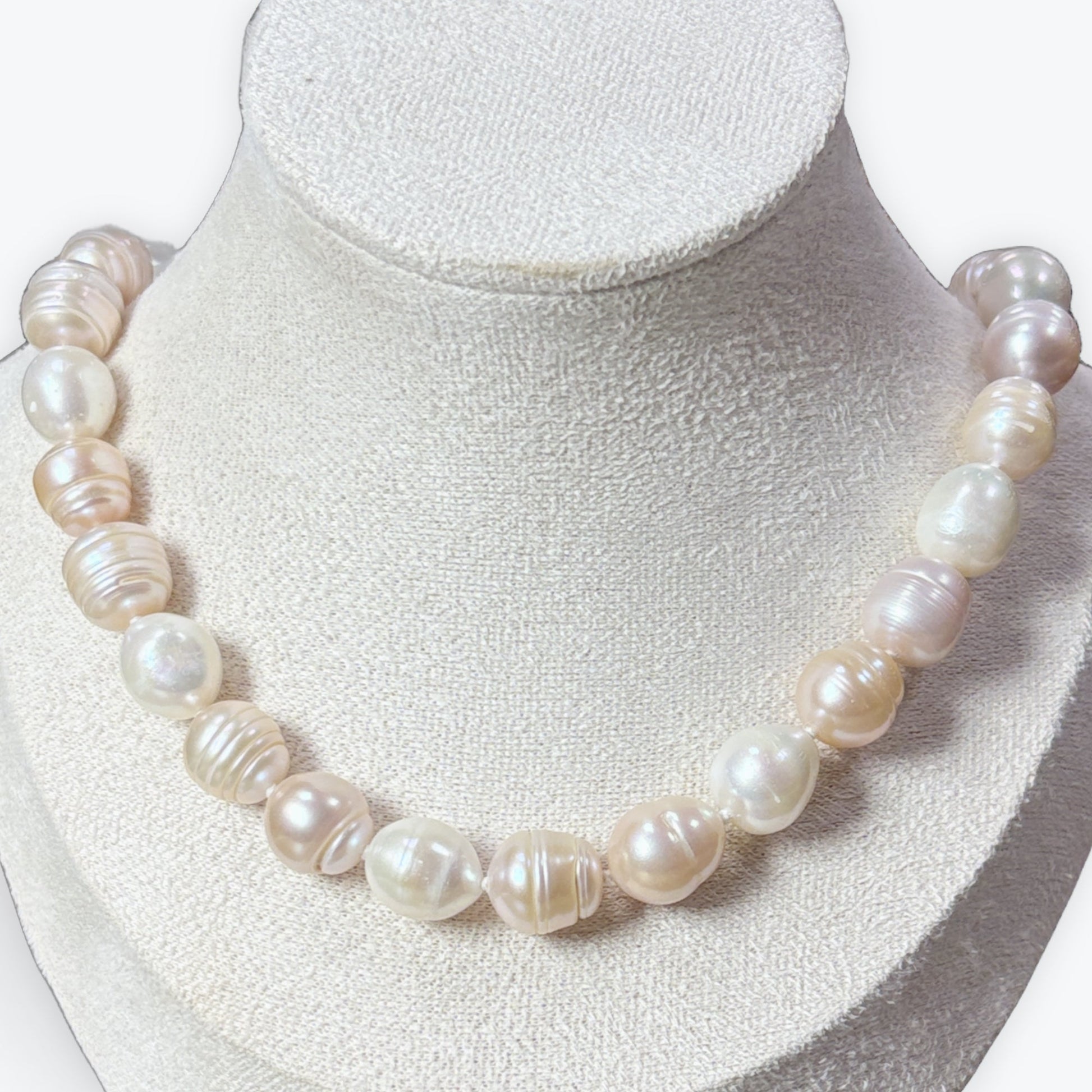 Collier Perles De Culture  Avec Noeuds