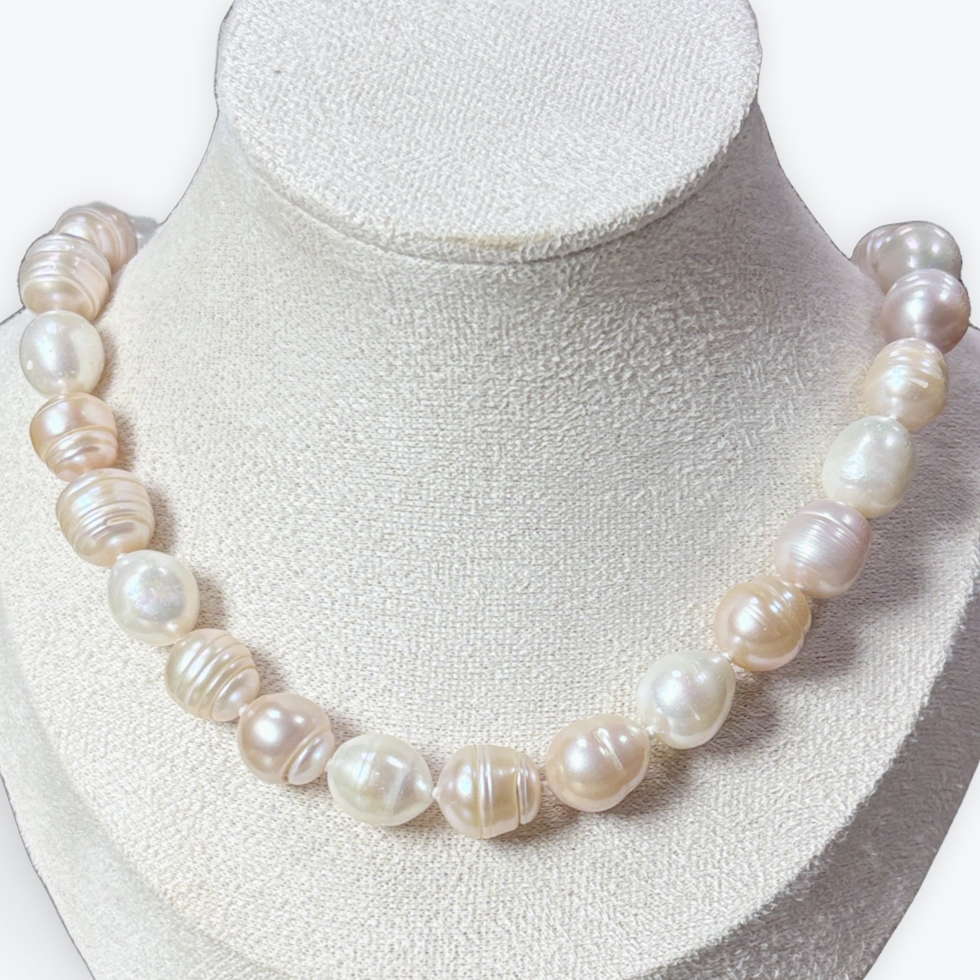 Collier Perles De Culture  Avec Noeuds