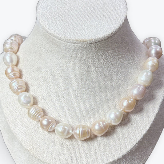 Collier Perles De Culture  Avec Noeuds