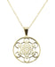 Collier Inox doré Métatron 2.5cm