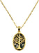 Collier Argent 925 Agate Mousse & Arbre de Vie