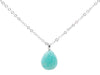 Collier Argent 925 Amazonite Goutte
