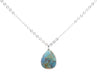 Collier Argent 925 Turquoise Goutte