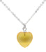 Collier Argent 925 Citrine Coeur