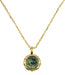 Collier Argent 925 Agate Mousse Ronde