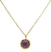 Collier Argent 925 Améthyste Ronde