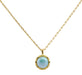 Collier Argent 925 Larimar Ronde