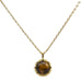 Collier Argent 925 Oeil de Tigre Rond