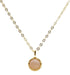Collier Argent 925 Pierre de Soleil Ronde