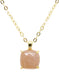 Collier Argent 925 Pierre de Soleil Carrée