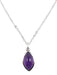 Collier Argent 925 'Larme Argentée' - Améthyste