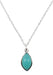 Collier Argent 925 'Larme Argentée' - Amazonite
