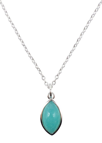 Collier Argent 925 'Larme Argentée' — Amazonite