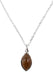 Collier Argent 925 'Larme Argentée' - Grenat