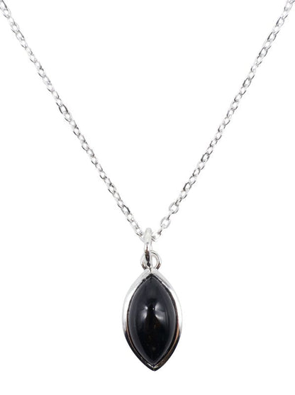 Collier Argent 925 'Larme Argentée' — Onyx