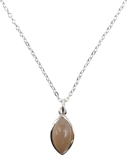 Collier Argent 925 'Larme Argentée' — Pierre de Soleil