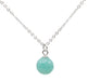 Collier Argent 925 Amazonite Boule