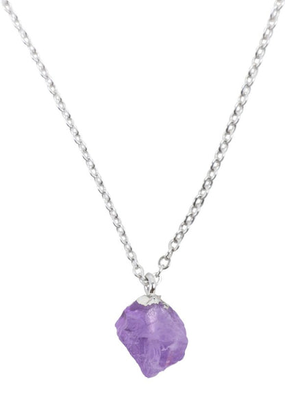 Collier Argent 925 'Cristal Sauvage' — Améthyste