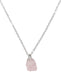 Collier Argent 925 'Cristal Sauvage' - Quartz Rose