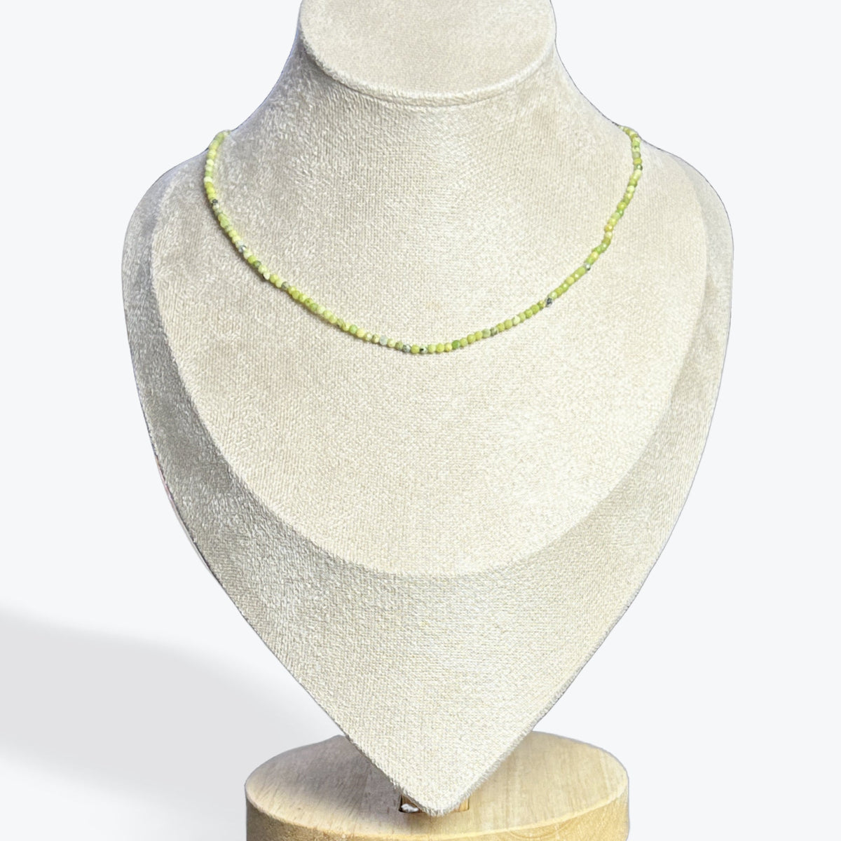 Collier Chrysoprase Facetté – photo 2