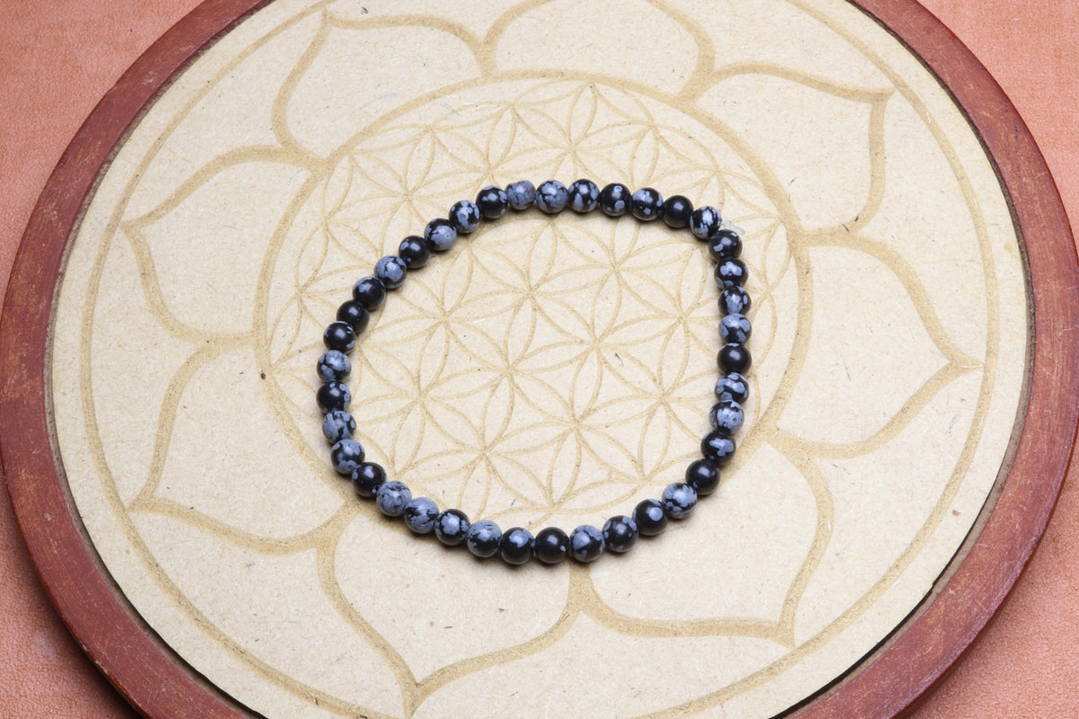 Bracelet Obsidienne Neige – photo 3