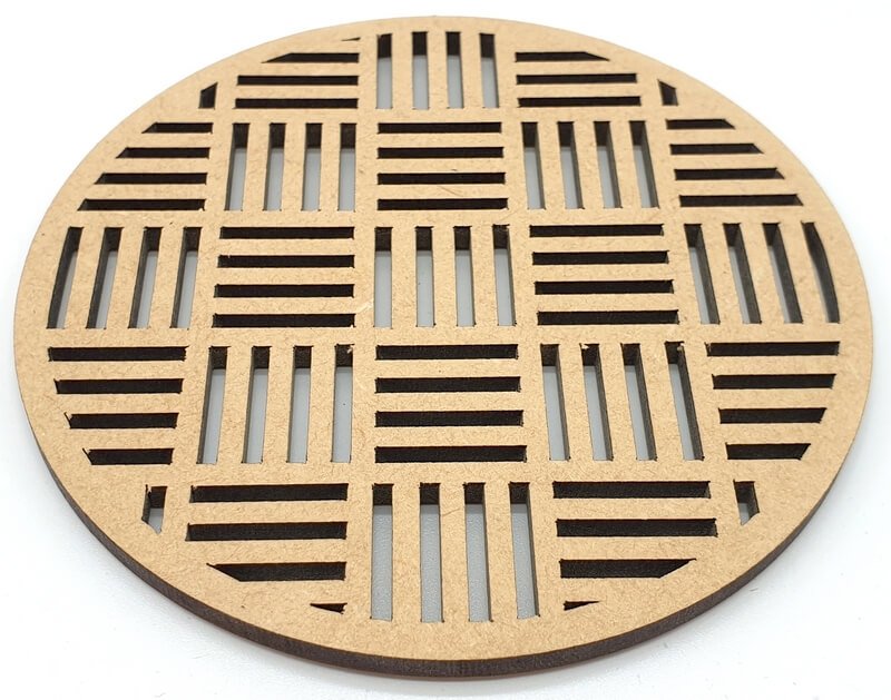 Plaque Bois Motif Neutre 10cm