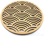 Plaque Bois Motif Soleil 10cm