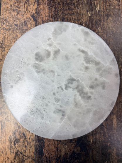 Plaque de Sélénite - Fleur de vie - 20x20 cm - 3