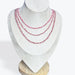 Collier Quartz Strawberry Facetté