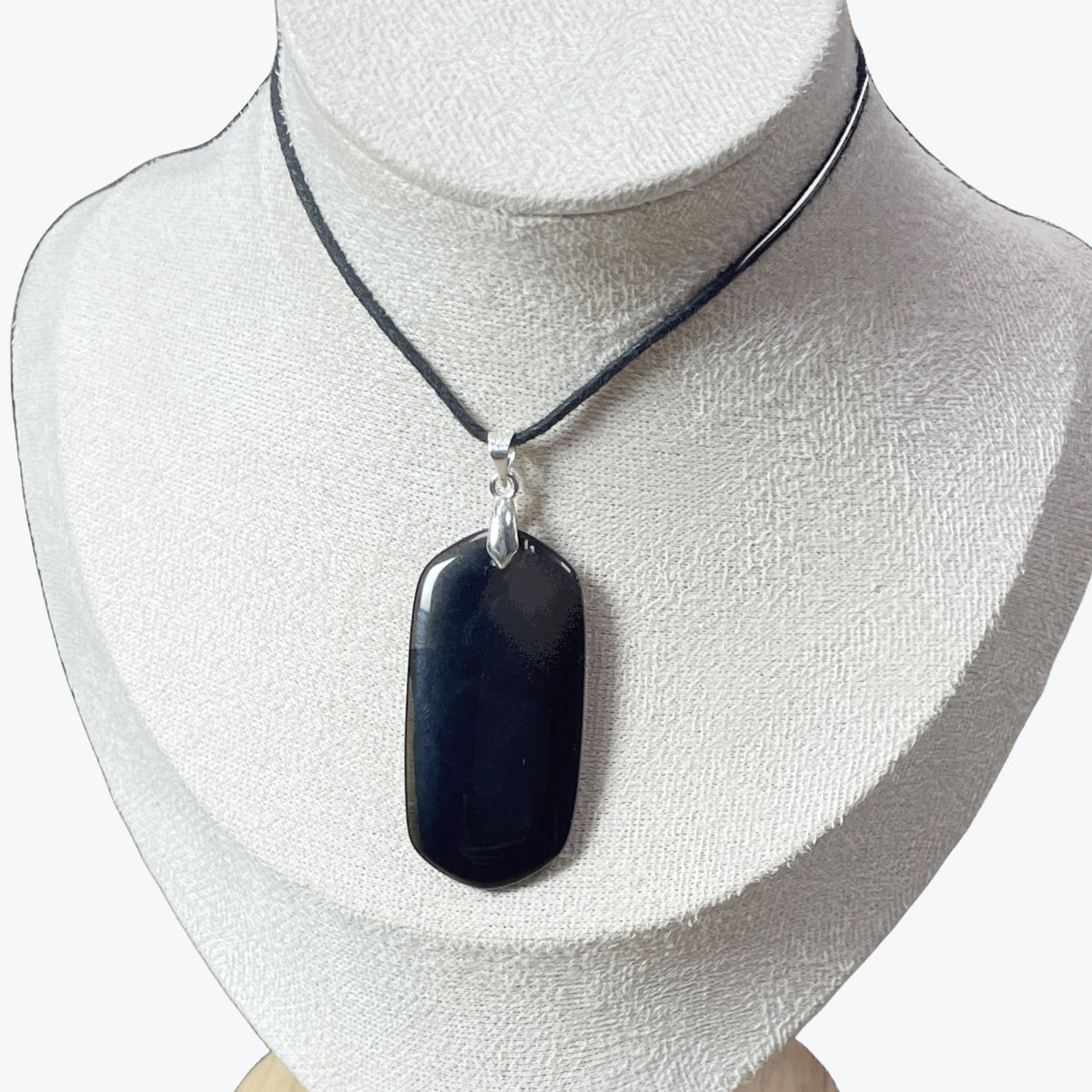 Pendentif Obsidienne Rectangle