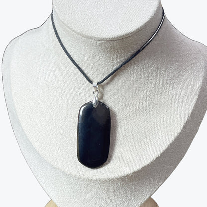 Pendentif Obsidienne Rectangle