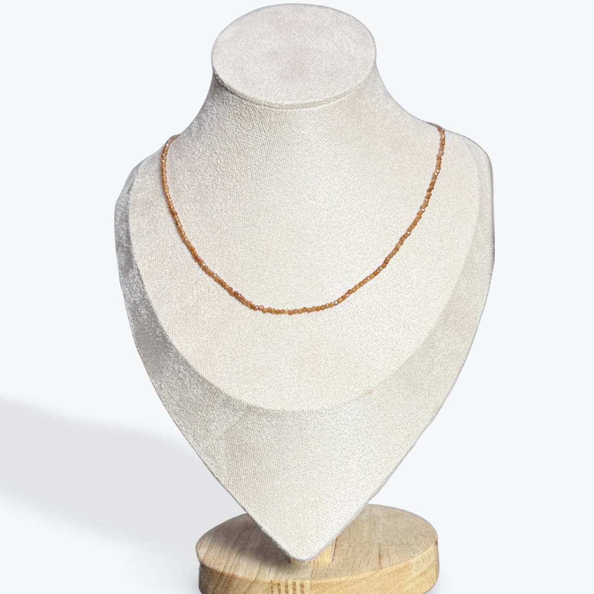 Collier Grenat Hessonite facetté – photo 3