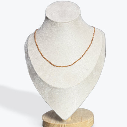 Collier Grenat Hessonite facetté – photo 3