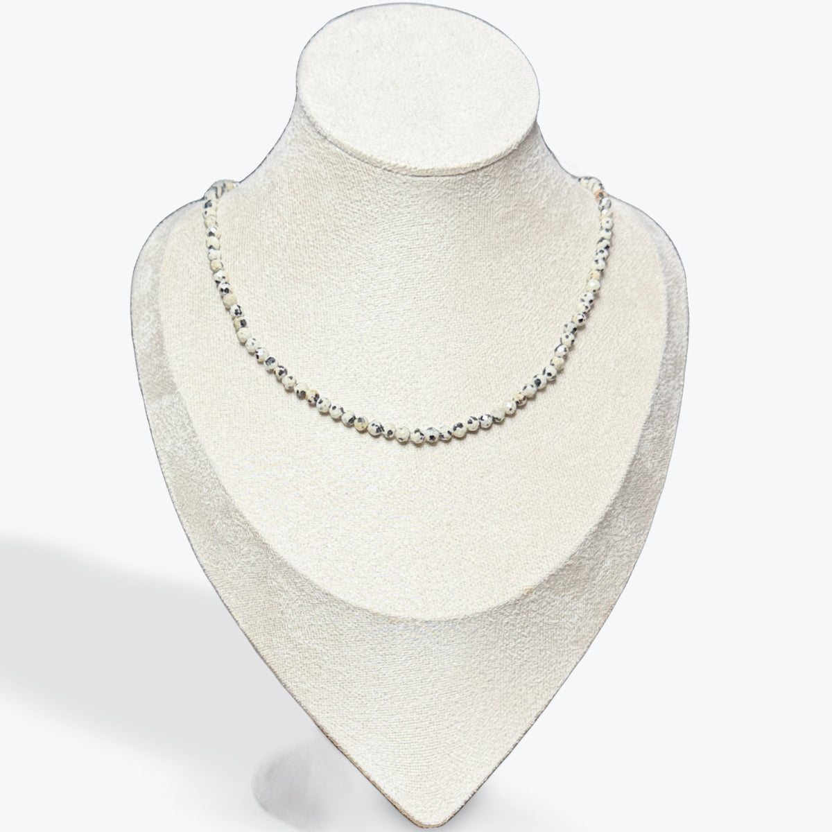 Collier Jaspe Dalmatien Facetté - 2