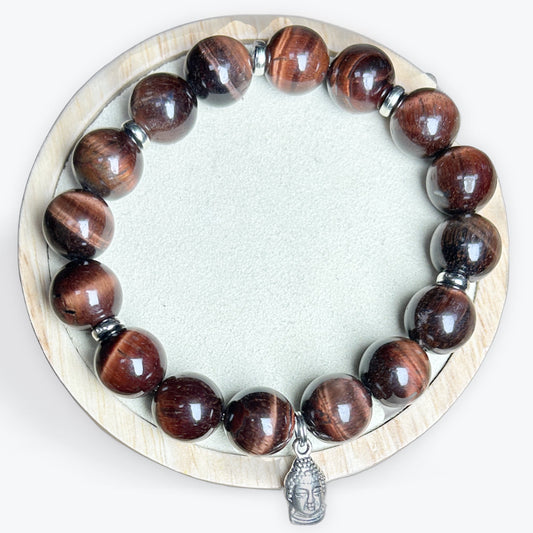 Bracelet Oeil De Taureau 12mm Avec Apprêt