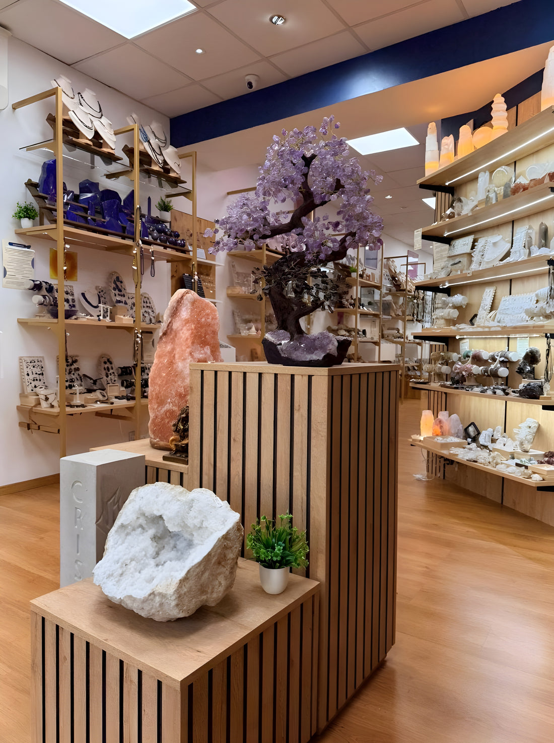 Boutique Tatum Cristal à Valence — espace lithothérapie