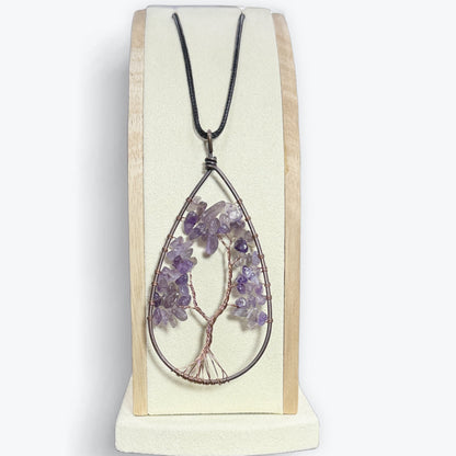 Pendentif Améthyste Arbre de Vie – photo 2