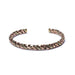 Bracelet torsadé couleur bronze/or - triple torsade