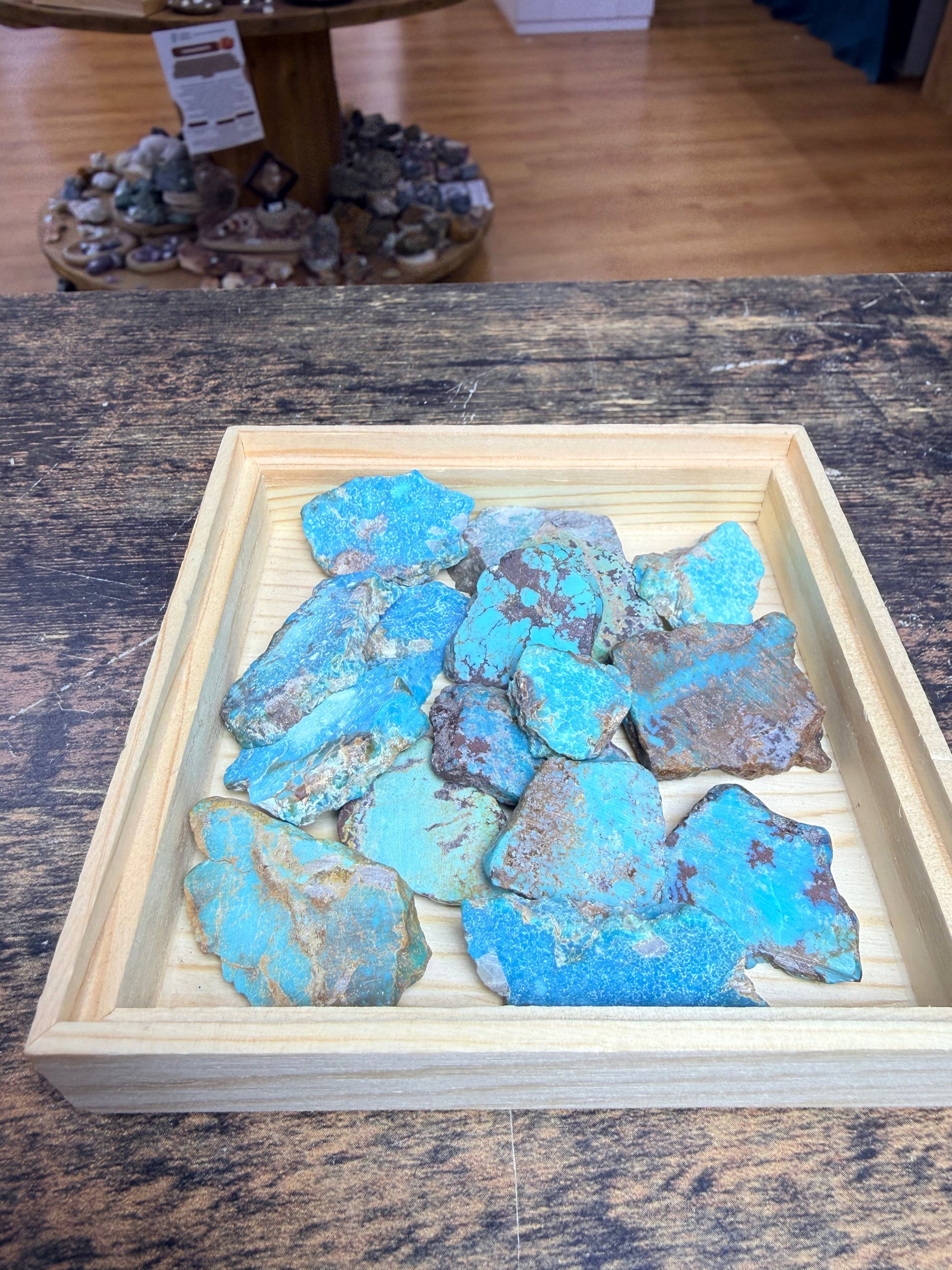 Turquoise brut - Arizona - 3x3cm environ
