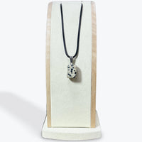 Pendentif Jaspe Dalmatien cube