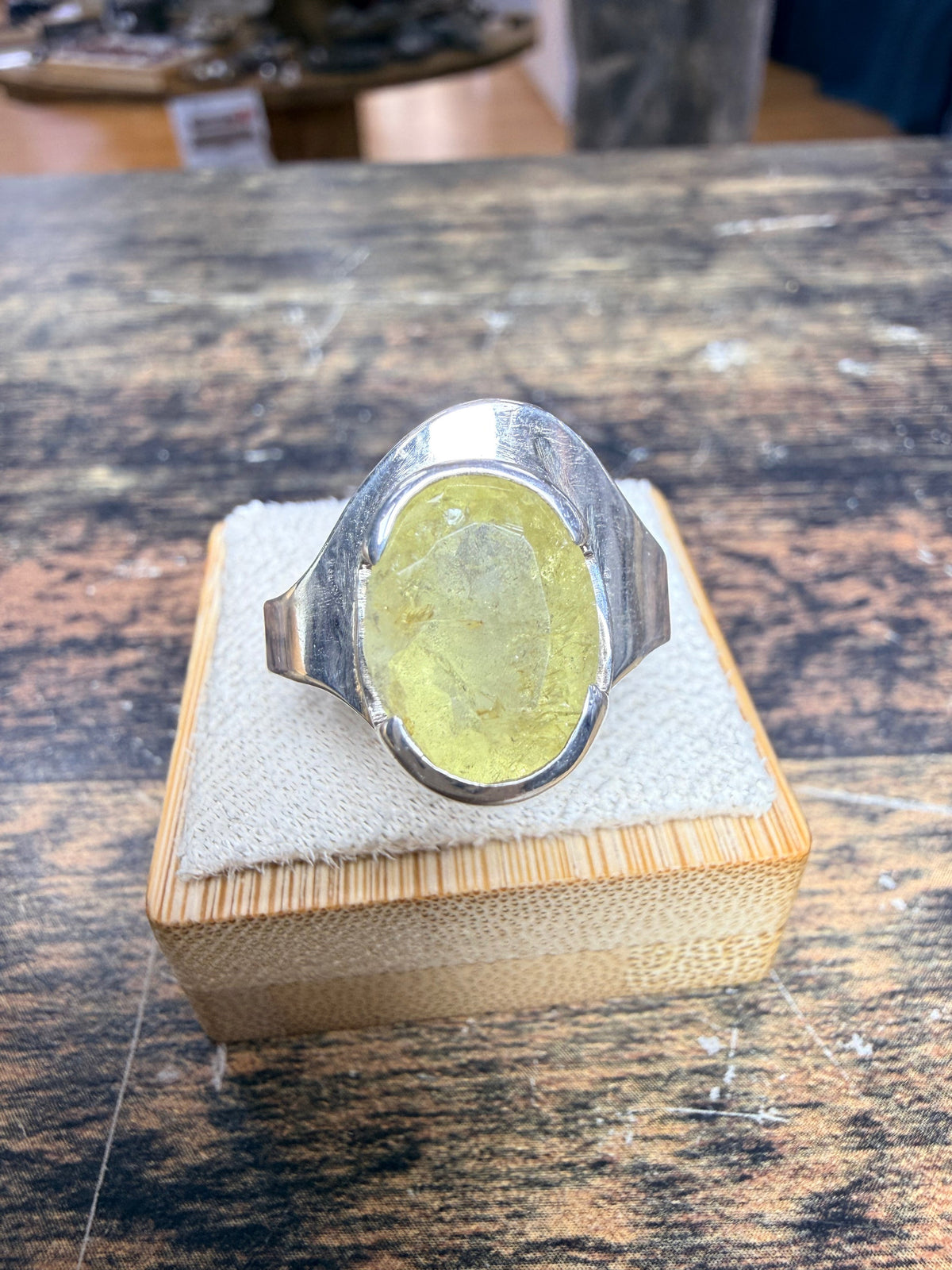 Bague Citrine non-chauffé