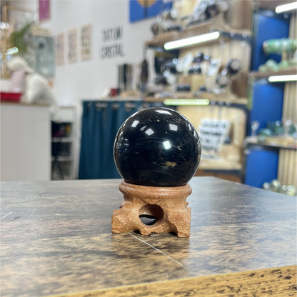 Petite sphère en Tourmaline Noire 4cm - 2