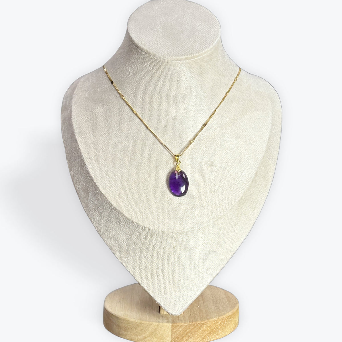 pendentif améthyste petit cabochon