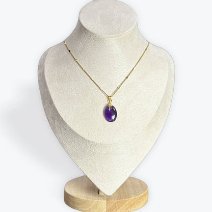 pendentif améthyste petit cabochon