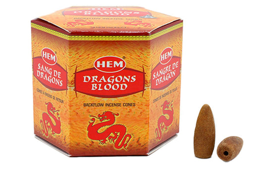 Backflow Cônes HEM Sang de Dragon 12pcs